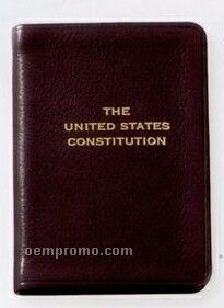 Post Miniature United States Constitution W/ Premium Leather Cover