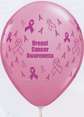 11" Awareness Ribbons Adwrap Standard Color Balloon