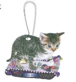 California Spangled Cat Zipper Pull