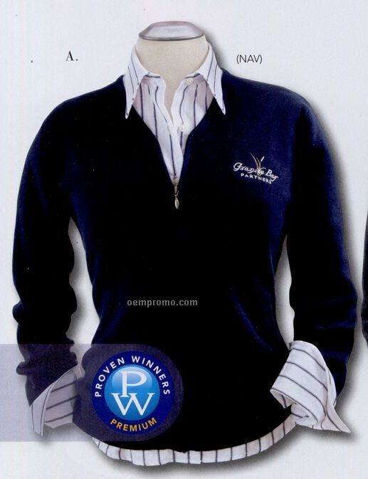Jockey Ladies' Full-zip Fine Gauge Cardigan Sweater (S-3xl)