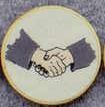 Medallions Stock Kromafusion Lapel Pin (Handshake)