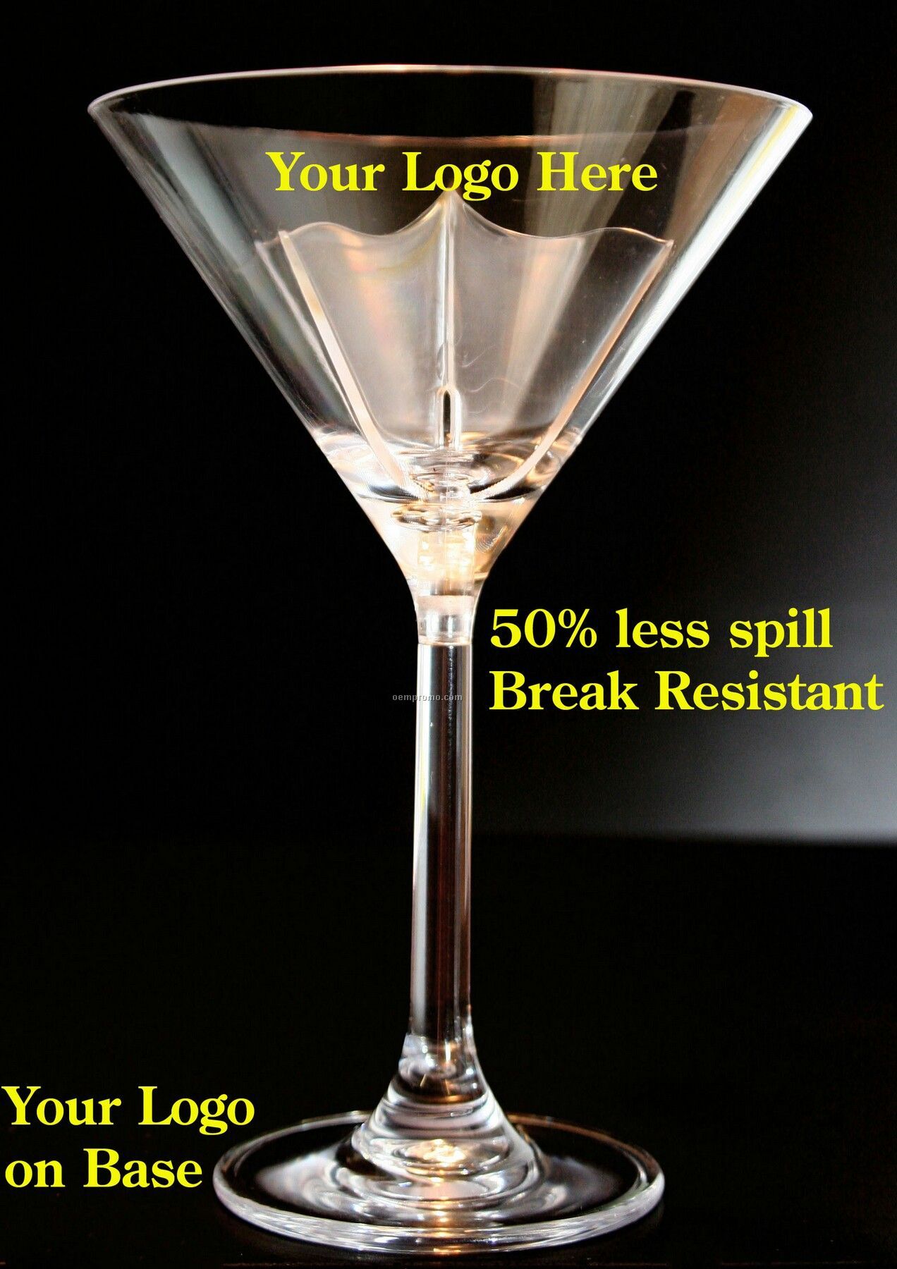 Minimal Spill Martini Glass