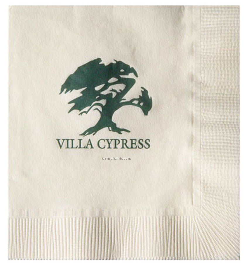 Vanilla 3-ply Beverage Coined Emboss Napkins (Express Line)