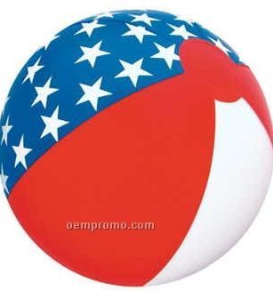 16" Inflatable Patriotic Beach Ball
