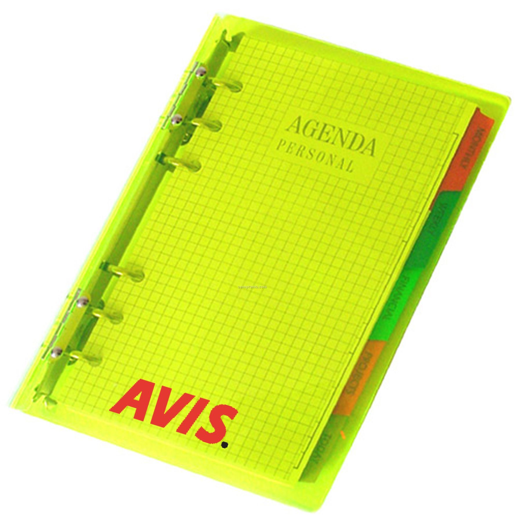 Mid-sized Acrylic 3-ring Notebook Planner