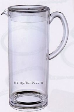 Slender Round Acrylic Pitcher With Lid (1.75 Quart)