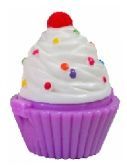 Cupcake Purple Lip Gloss W/ Cherry On Top