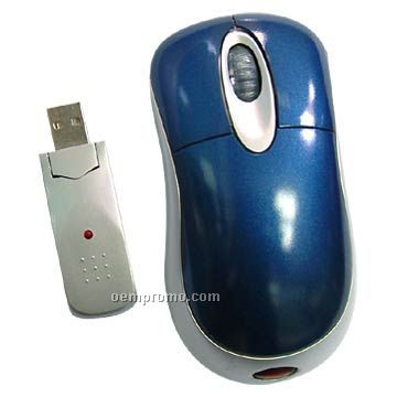 Full Size Wireless Optical Mouse W/ Mini USB Receiver