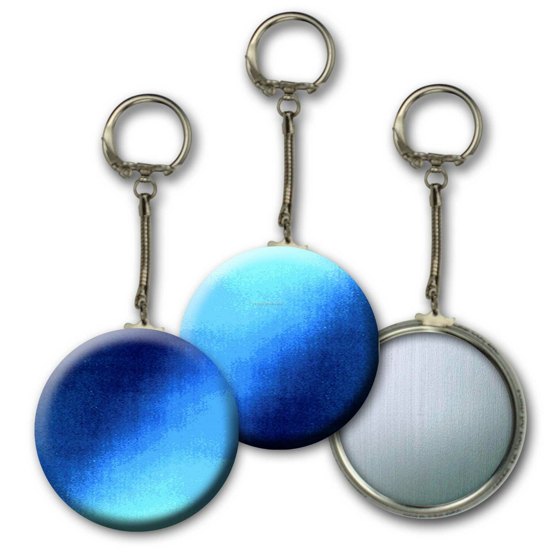 Metallic Key Chain W/3d Lenticular Changing Colors Effects (Blanks)