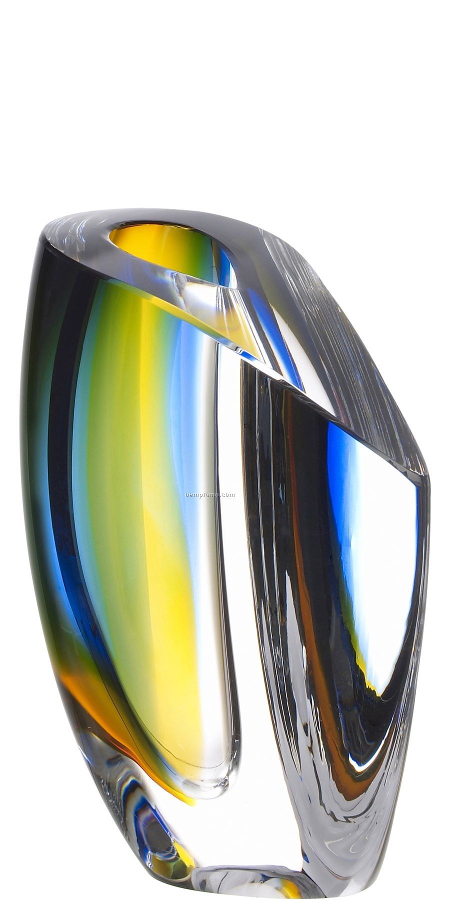 Mirage Small Glass Vase By Goran Warff (Blue & Amber)