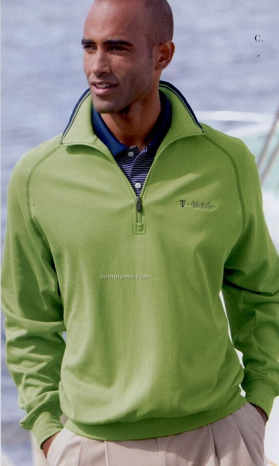 Page & Tuttle Quarter Zip Interlock Fleece Sweater (S-3xl)
