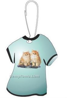 Chinchilla Cat T-shirt Zipper Pull