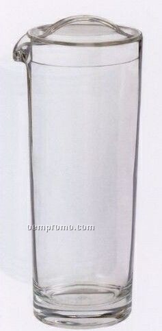 Oval Acrylic Pitcher With Handle Lid (1 Quart)