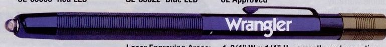 Stream Light Blue Stylus LED Pen Light With White Bulb