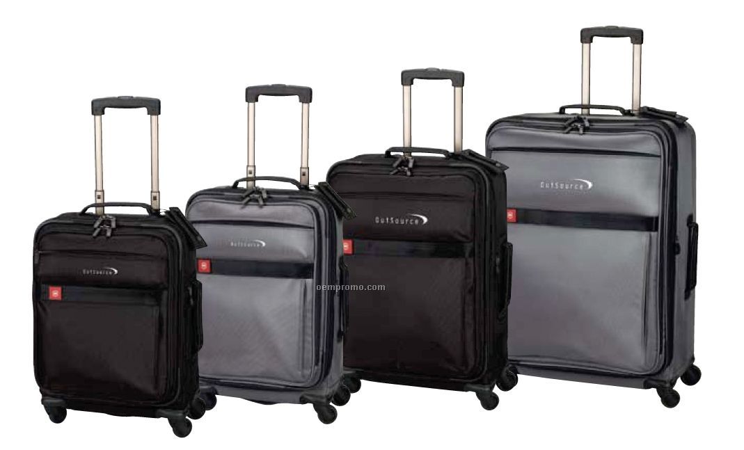 Black Avolve 20" Expandable Wheeled Carry-on Suitcase
