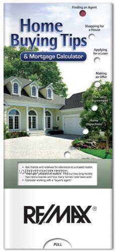 Home Buying Tips W/ Mortgage Calculator - Pocket Slider Chart/ Brochure