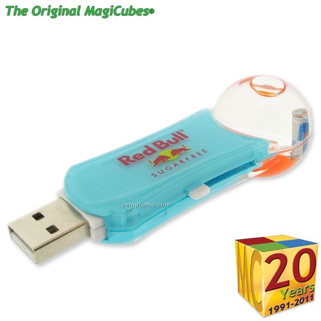 Magic Cubes Liquid Bubble Aqua USB Drive (1 Gb)