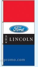 Single Face Dealer Free Flying Drape Flags - Ford/Lincoln