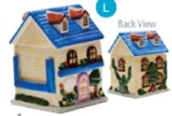Blue Roof House Card Holder Specialty Cookie Keeper