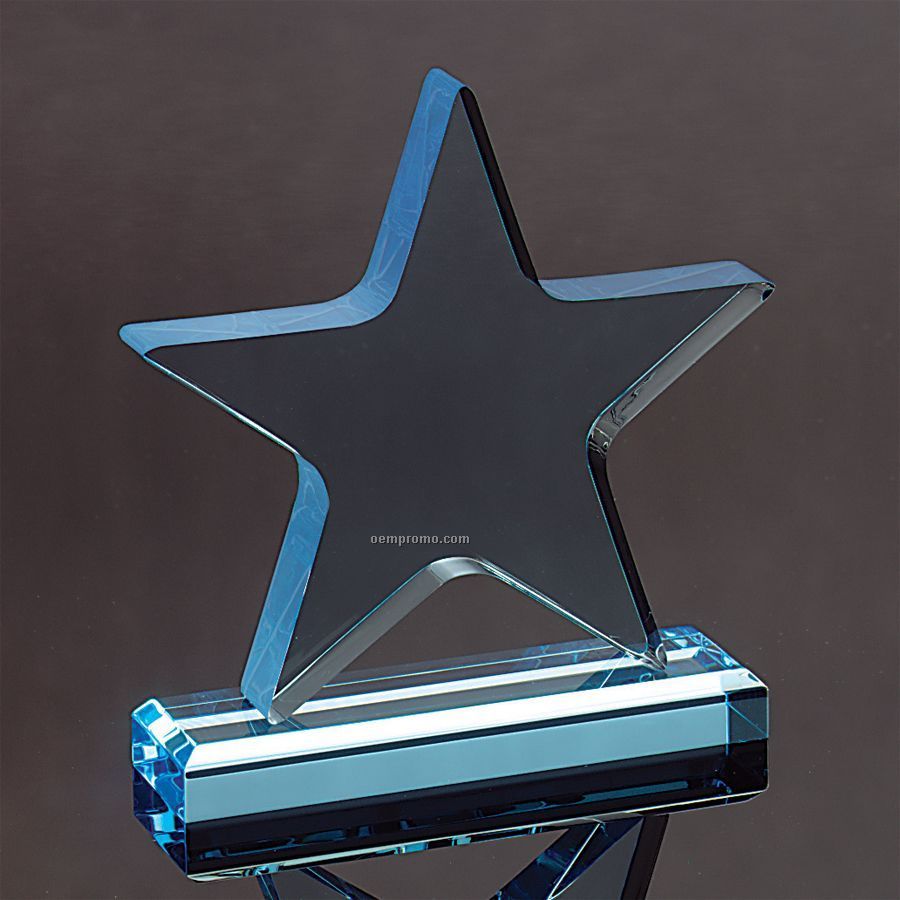 Blue Star Award With Base