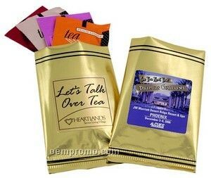 Flavored Tea Sampler W/ Gold Foil Packaging (Printed Label)