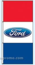 Single Face Dealer Free Flying Drape Flags - Ford