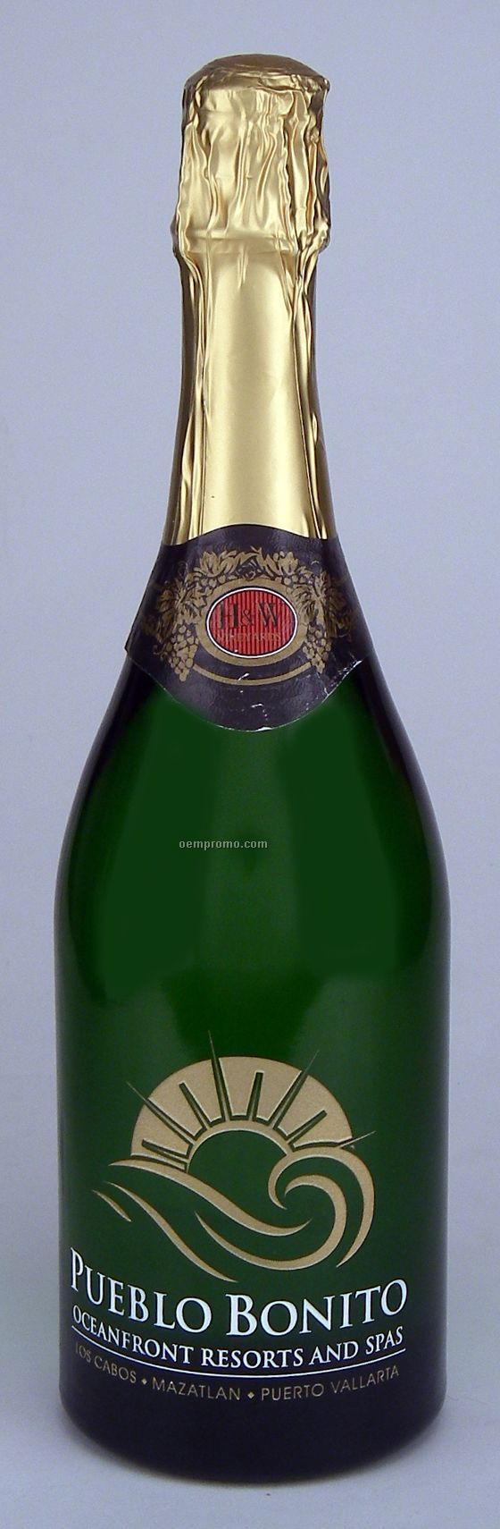 750ml Standard Non-alcoholic Sparkling Grape Juice Etched With 2 Color Fill