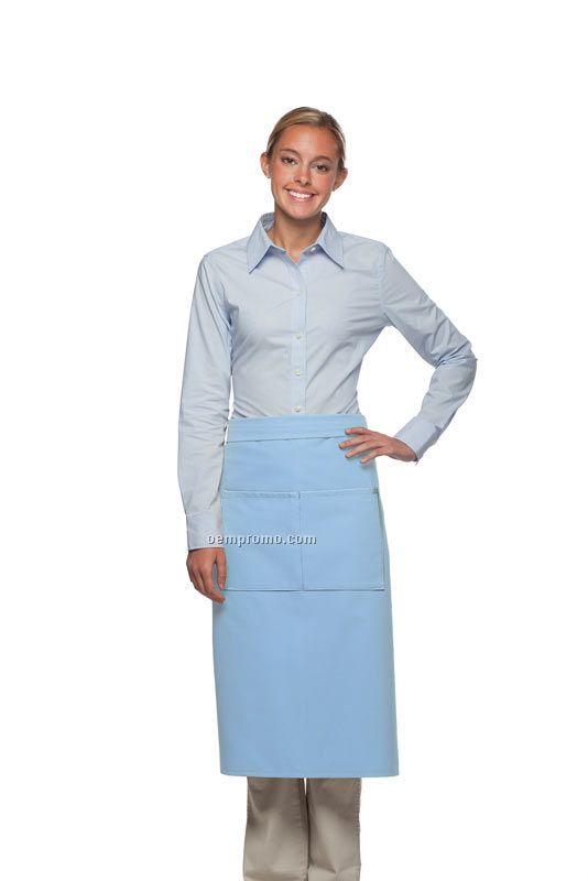 Full Bistro Apron With Center Divided Pocket
