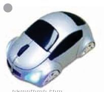 Full Size Wireless Car Shape Mouse W/ USB Receiver