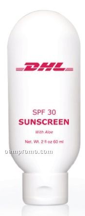 2 Oz. Spf 30 Sunscreen Flip Top Bottle W/ Custom Imprint