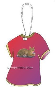 Devon Rex Cat T-shirt Zipper Pull