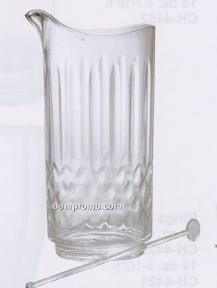 Faceted Acrylic Martini Pitcher With Stirrer (32 Oz.)