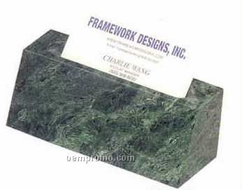 Green Marble Desk Accessories (Business Card Holder)