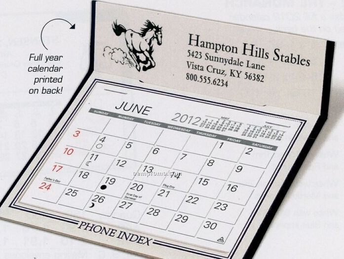 The Valoy Warwick Premier Desk Calendar (After April)