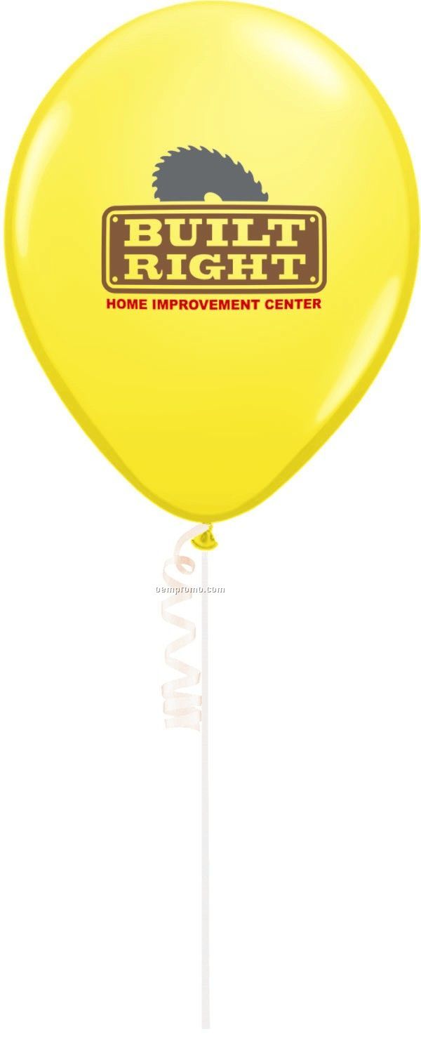 11" Round Standard Color Qualatex Balloon - 2 Color Print
