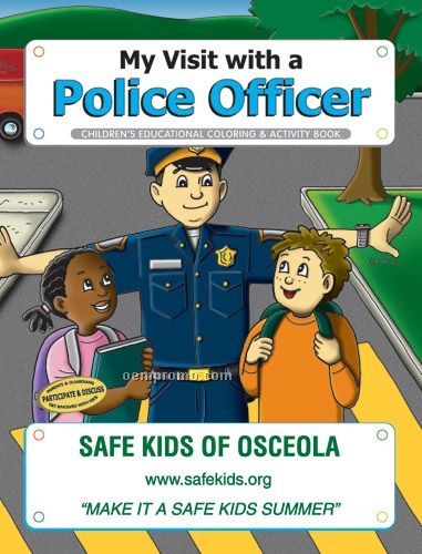 Action Pack Color Book W/ Crayons & Sleeve - My Visit With A Police Officer