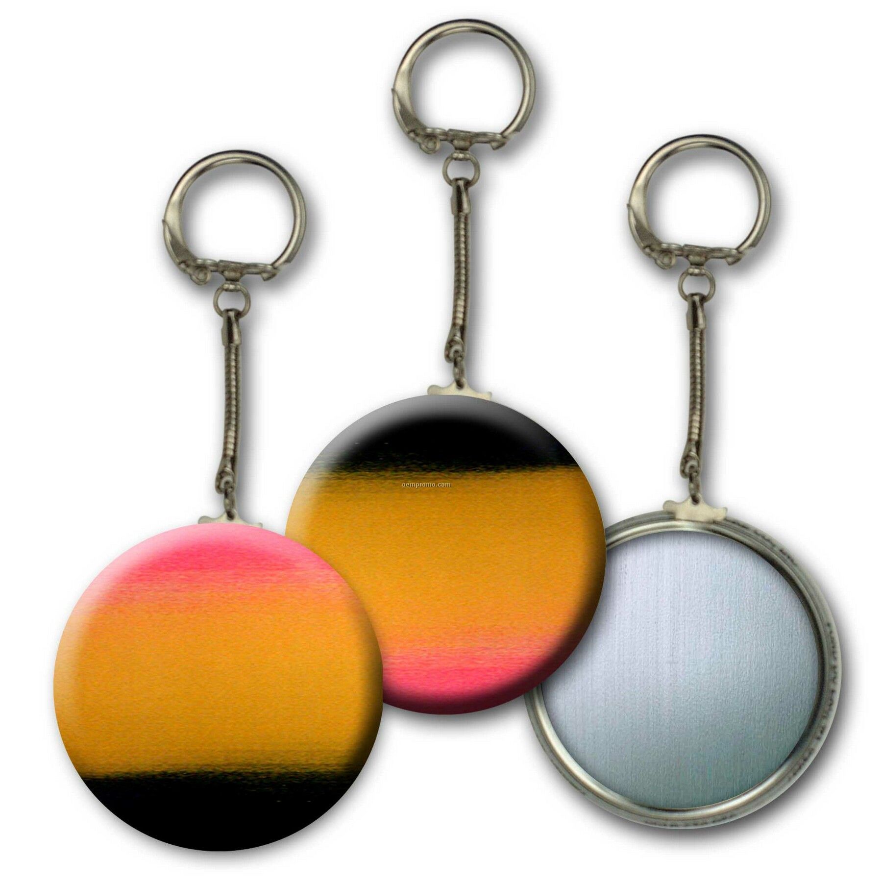 Metallic Key Chain W/3d Lenticular Changing Colors Effects (Blanks)