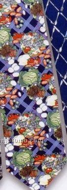 Polyester Salad Pattern Restaurant Tie - Style F