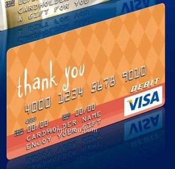 Thank You Visa Gift Card W/ Diamond Pattern