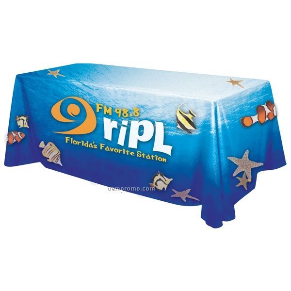 6' Economy Table Throw W/ Dye Sublimation Full Bleed