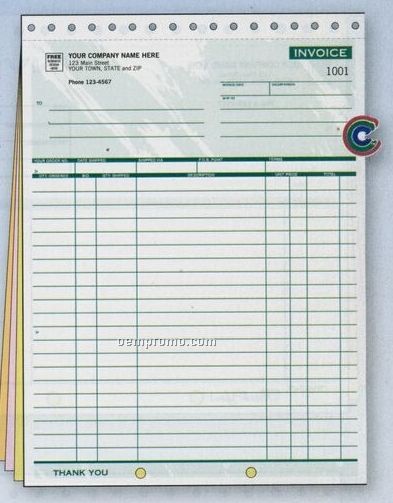 Classic Collection Large Shipping Invoice (3 Part)