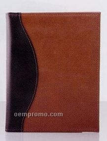 Essential Series Two Tone Leather Memofolio-two Piece Design