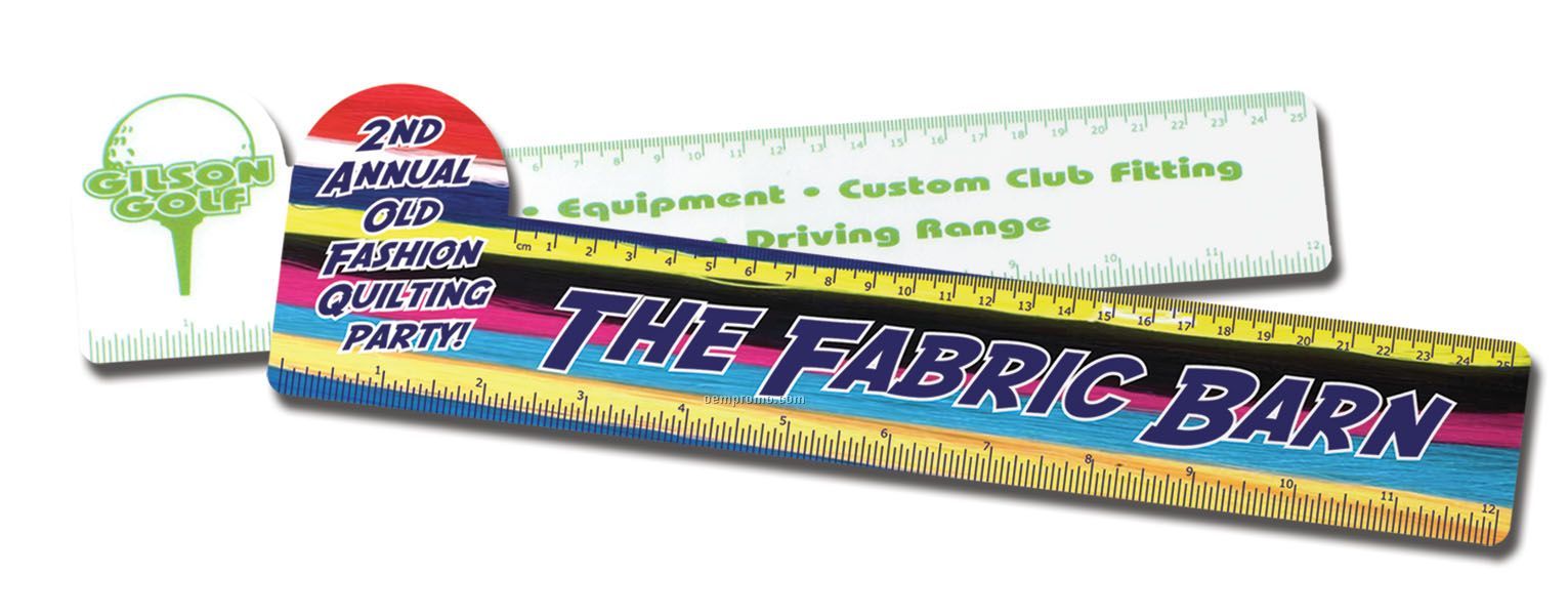12" Flexible Ruler With Rounded Arched End