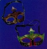 Mardi Gras Mask W/Jewelry