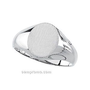 14kw Oval Signet Ring