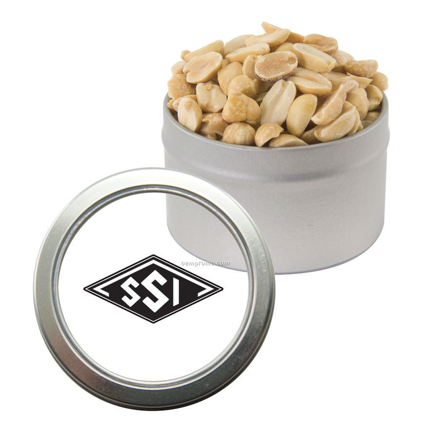 Candy Window Tin With Peanuts