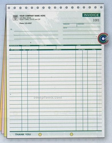 Classic Collection Large Shipping Invoice (5 Part)