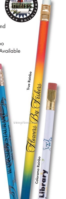 Colorama Blue #2 Pencil W/ Ribbons Background