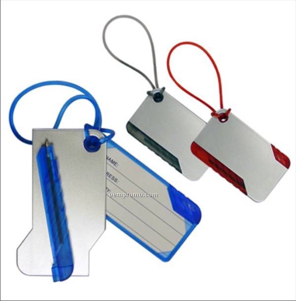 Luggage Tag With Pen