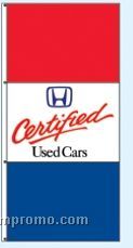 Single Face Dealer Free Flying Drape Flags - Certified Used Cars